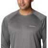 imageColumbia Mens Fork Stream Long Sleeve ShirtCharcoal HeatherCool Grey Logo