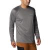 imageColumbia Mens Fork Stream Long Sleeve ShirtCharcoal HeatherCool Grey Logo
