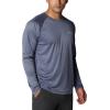 imageColumbia Mens Fork Stream Long Sleeve ShirtCollegiate Navy HeatherWhite Logo
