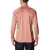 imageColumbia Mens Fork Stream Long Sleeve ShirtDark Coral HeatherWhite Logo
