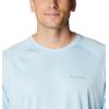 imageColumbia Mens Fork Stream Long Sleeve ShirtSky Blue HeatherWhite Logo