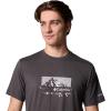 imageColumbia Mens Kwick Hike Graphic Short Sleeve TeeBlack HeatherPeak Direction
