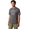 imageColumbia Mens Kwick Hike Graphic Short Sleeve TeeBlack HeatherPeaked Lifestyle