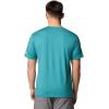 imageColumbia Mens Kwick Hike Graphic Short Sleeve TeeRiver Blue HeatherPeak Direction