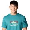 imageColumbia Mens Kwick Hike Graphic Short Sleeve TeeRiver Blue HeatherPeak Direction