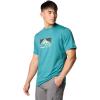 imageColumbia Mens Kwick Hike Graphic Short Sleeve TeeRiver Blue HeatherPeak Direction
