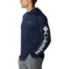 imageColumbia Mens PFG Uncharted HoodieCollegiate NavyWhite