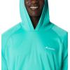 imageColumbia Mens PFG Uncharted HoodieElectric TurquoiseDeep Marine