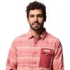 imageColumbia Mens PFG Uncharted Over ShirtDusty Crimson Twilights Stripe