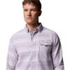 imageColumbia Mens PFG Uncharted Over ShirtLavender Pearl Twilights Stripe