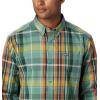 imageColumbia Mens Rapid Rivers Ii Long Sleeve ShirtThyme Green Oversize Plaid