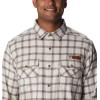 imageColumbia Mens Roughtail Stretch Flannel Long SleeveChalk Duck Blind Gingham