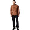 imageColumbia Mens Roughtail Stretch Flannel Long SleeveCordovan Ombre Tartan