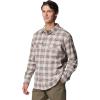 imageColumbia Mens Roughtail Stretch Flannel Long SleeveIron Ombre Tartan