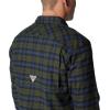 imageColumbia Mens Roughtail Stretch Flannel Long SleeveSurplus Green Ombre Tartan