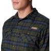 imageColumbia Mens Roughtail Stretch Flannel Long SleeveSurplus Green Ombre Tartan