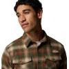 imageColumbia Mens Roughtail Stretch Flannel Long SleeveSurplus Green Tracking Check