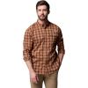 imageColumbia Mens Sharptail Long Sleeve Yarn Dye ShirtCamel Brown Triple Check