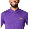 imageColumbia Mens Tech Trail PoloLsu  Vivid Purple