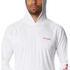 imageColumbia Mens Terminal Tackle HoodieWhiteRed Spark Logo