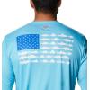 imageColumbia Mens Terminal Tackle PFG Fish Flag Long Sleeve Shirt DiscontinuedAtollBlue Macaw