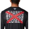 imageColumbia Mens Terminal Tackle PFG Fish Flag Long Sleeve Shirt DiscontinuedBlackAl Fish