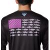 imageColumbia Mens Terminal Tackle PFG Fish Flag Long Sleeve Shirt DiscontinuedBlackBerry Jam Inshore Fish