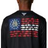imageColumbia Mens Terminal Tackle PFG Fish Flag Long Sleeve Shirt DiscontinuedBlackGa Fish