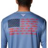 imageColumbia Mens Terminal Tackle PFG Fish Flag Long Sleeve Shirt DiscontinuedBluestoneCollegiate Navy
