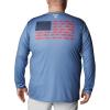 imageColumbia Mens Terminal Tackle PFG Fish Flag Long Sleeve Shirt DiscontinuedBluestoneCollegiate Navy
