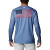 imageColumbia Mens Terminal Tackle PFG Fish Flag Long Sleeve Shirt DiscontinuedBluestoneCollegiate Navy