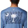 imageColumbia Mens Terminal Tackle PFG Fish Flag Long Sleeve Shirt DiscontinuedBluestoneSc Fish