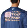 imageColumbia Mens Terminal Tackle PFG Fish Flag Long Sleeve Shirt DiscontinuedCarbonSolarize