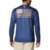 imageColumbia Mens Terminal Tackle PFG Fish Flag Long Sleeve Shirt DiscontinuedCarbonSolarize