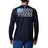 imageColumbia Mens Terminal Tackle PFG Fish Flag Long Sleeve Shirt DiscontinuedCollegiate NavyAgate Blue Mid Atlantic