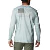 imageColumbia Mens Terminal Tackle PFG Fish Flag Long Sleeve Shirt DiscontinuedCool GreenCypress