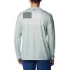 imageColumbia Mens Terminal Tackle PFG Fish Flag Long Sleeve Shirt DiscontinuedCool GreenCypress Alaska Fish