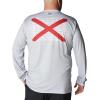 imageColumbia Mens Terminal Tackle PFG Fish Flag Long Sleeve Shirt DiscontinuedCool GreyAl Fish