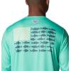 imageColumbia Mens Terminal Tackle PFG Fish Flag Long Sleeve Shirt DiscontinuedLight JadeMetal Inshore Fish