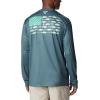 imageColumbia Mens Terminal Tackle PFG Fish Flag Long Sleeve Shirt DiscontinuedMetalKey West Bass Lures