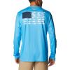 imageColumbia Mens Terminal Tackle PFG Fish Flag Long Sleeve Shirt DiscontinuedRiptideCollegiate Navy Offshore Slam