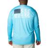 imageColumbia Mens Terminal Tackle PFG Fish Flag Long Sleeve Shirt DiscontinuedRiptideCollegiate Navy Offshore Slam