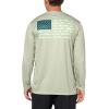 imageColumbia Mens Terminal Tackle PFG Fish Flag Long Sleeve Shirt DiscontinuedSmokey SageKey West