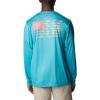 imageColumbia Mens Terminal Tackle PFG Fish Flag Long Sleeve Shirt DiscontinuedTurquoiseCoral Glow Offshore Fish