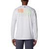 imageColumbia Mens Terminal Tackle PFG Fish Flag Long Sleeve Shirt DiscontinuedWhiteBright Nectar Mid Atlantic