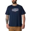 imageColumbia Mens Thistletown Hills Short SleeveCollegiate Navy HthrWanderland Graphic