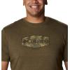 imageColumbia Mens Thistletown Hills Short SleeveOlive Green HeatherWanderland Graphic
