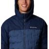 imageColumbia mens Grand Trek III Down Hooded JacketDark Mountain  Collegiate Navy