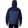 imageColumbia mens Grand Trek III Down Hooded JacketDark Mountain  Collegiate Navy