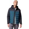 imageColumbia mens Grand Trek III Down Hooded JacketEverblueShark